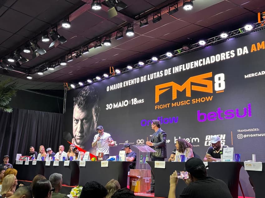 Coletiva de apresentação do Fight Music Show 8