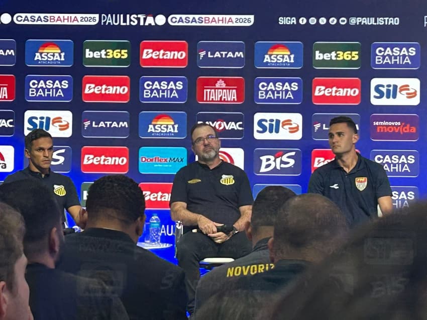 Enderson Moreira, técnico do Novorizontino, que enfrenta o Palmeiras na final do Paulistão