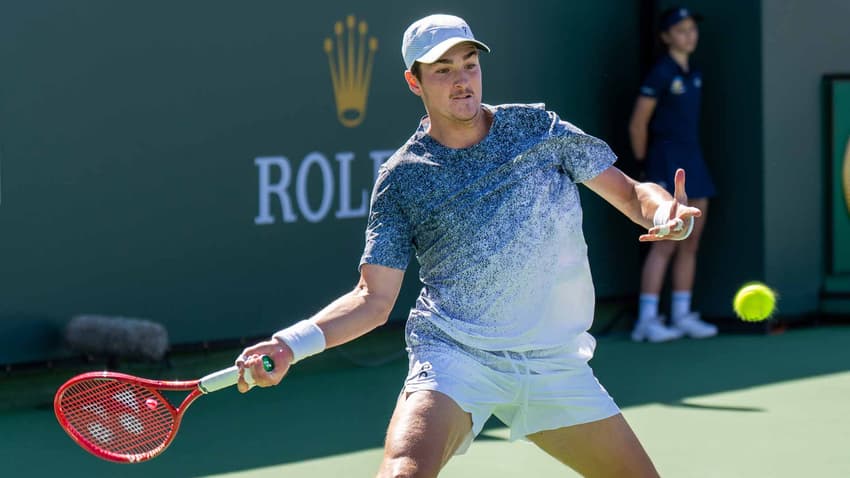 João Fonseca na vitória sobre Khachanov em Indian Wells (Foto: ATP/Divulgação)