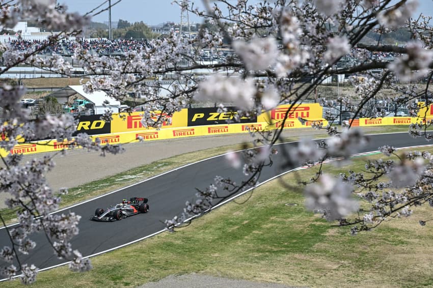 Gabriel Bortoleto, da Audi, no GP do Japão pela F1 2026 (Foto: ANDREW CABALLERO-REYNOLDS / AFP)