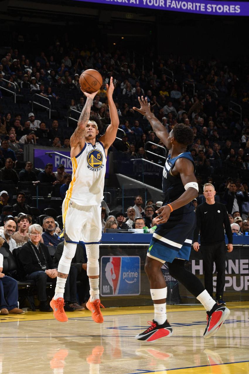 Gui Santos alcançou marca importante durante derrota do Golden State Warriors na NBA
