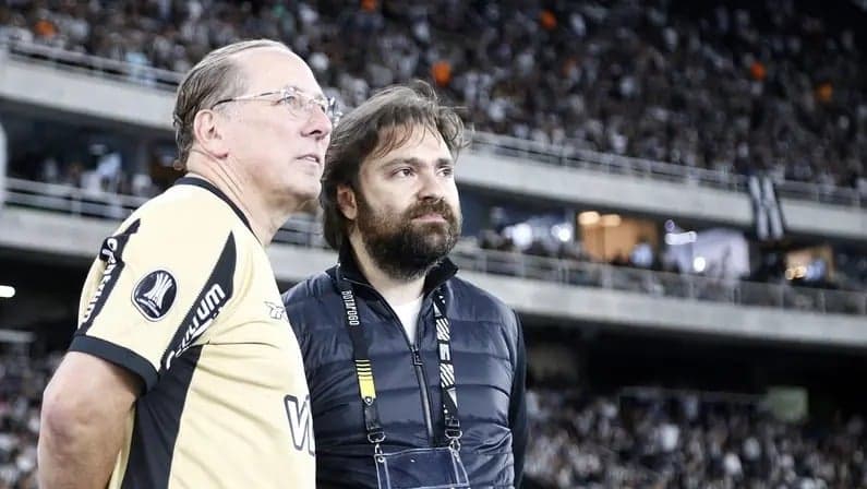 John Textor e João Paulo Magalhães (Foto: Vítor Silva/Botafogo)