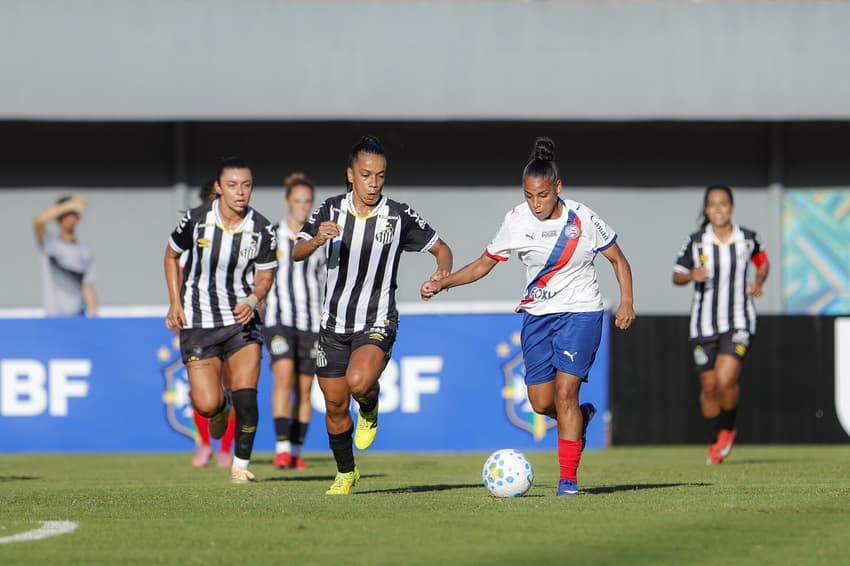 Bahia supera Santos pela quarta rodada do Brasileirão Feminino. (Foto: Rafael Rodrigues/EC Bahia)