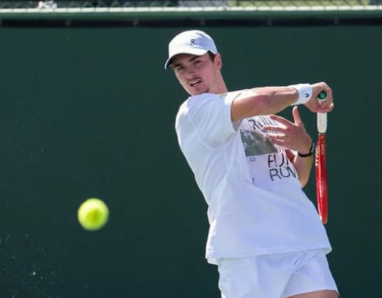 João Fonseca em treino em Indian Wells (Reprodução)