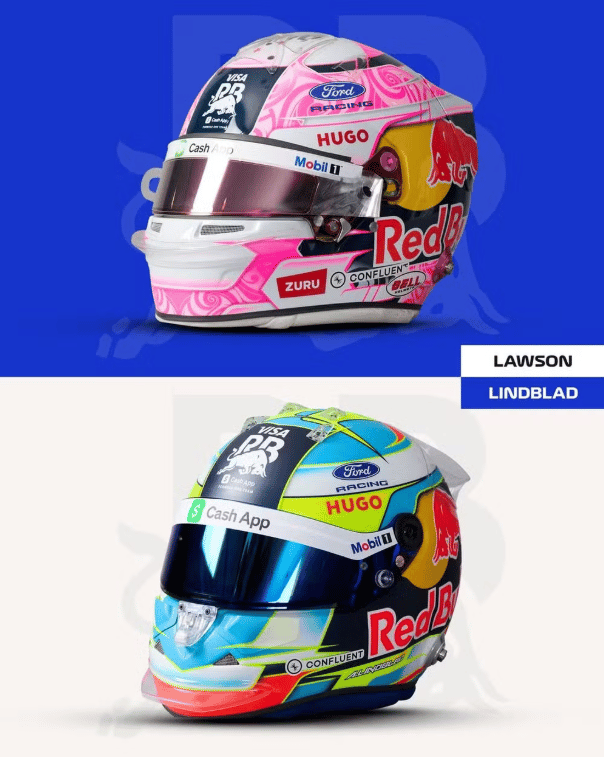 Os capacetes de Carlos Sainz e Alexander Albon (Foto: F1)