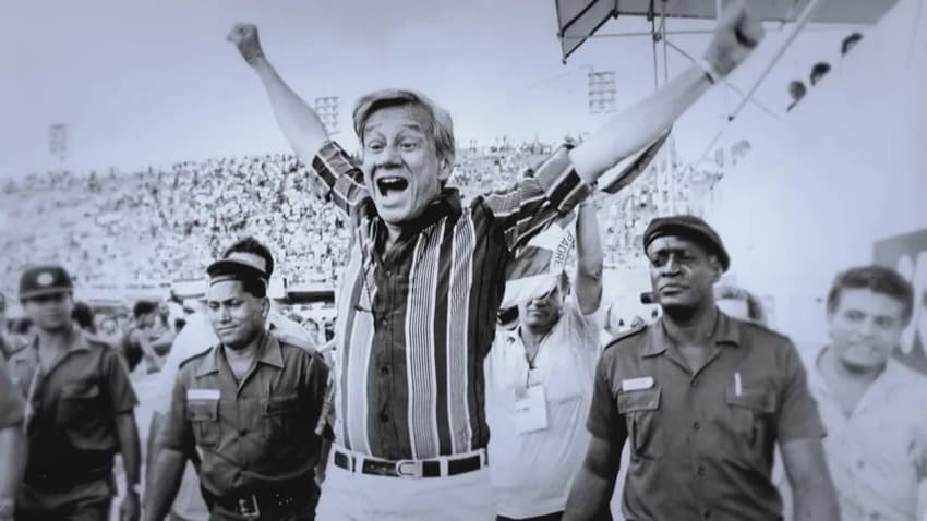 Castor de Andrade, ex-patrono do Bangu, foi o principal nome do Jogo do Bicho (Foto: Reprodução/Globoplay)