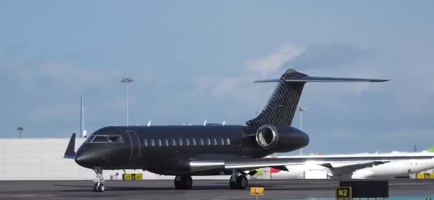 Jato particular de Cristiano Ronaldo (Foto: Reprodução)