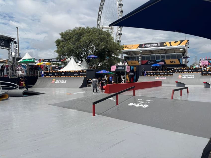 Volta a secar a pista (Foto: Beatriz Pinheiro)