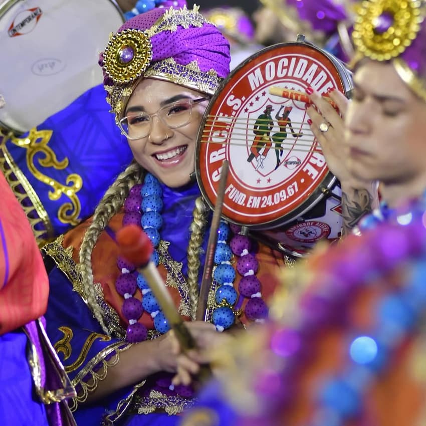 Pâmela Rosa durante desfile de Carnaval em 2025