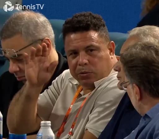 Ronaldo acompanhou partidas do Miami Open