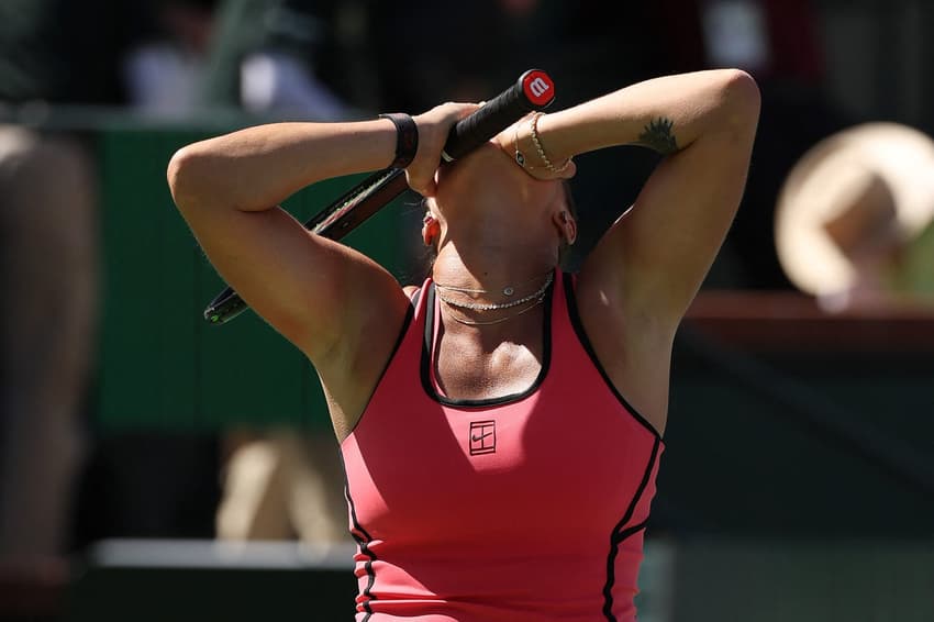 Sabalenka comemora conquista do Indian Wells