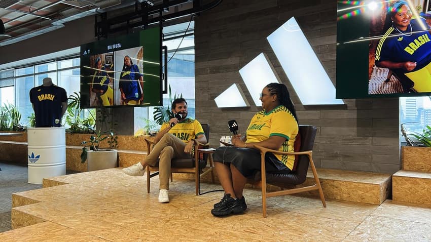 Time Brasil e Adidas fazem lançamento de camisas para temporada 2026 (Foto: Isabella Zuppo/ Lance!)