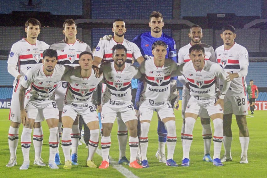 O São Paulo foi o único time brasileiro a vencer sua estreia na Sul-Americana 2026 (Foto: Pool Pelaez Burga/DiaEsportivo/Folhapress)