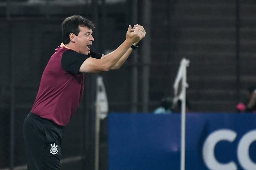 Fernando Diniz no comando do Timão (Foto: Brazil Photo Press/Folhapress)