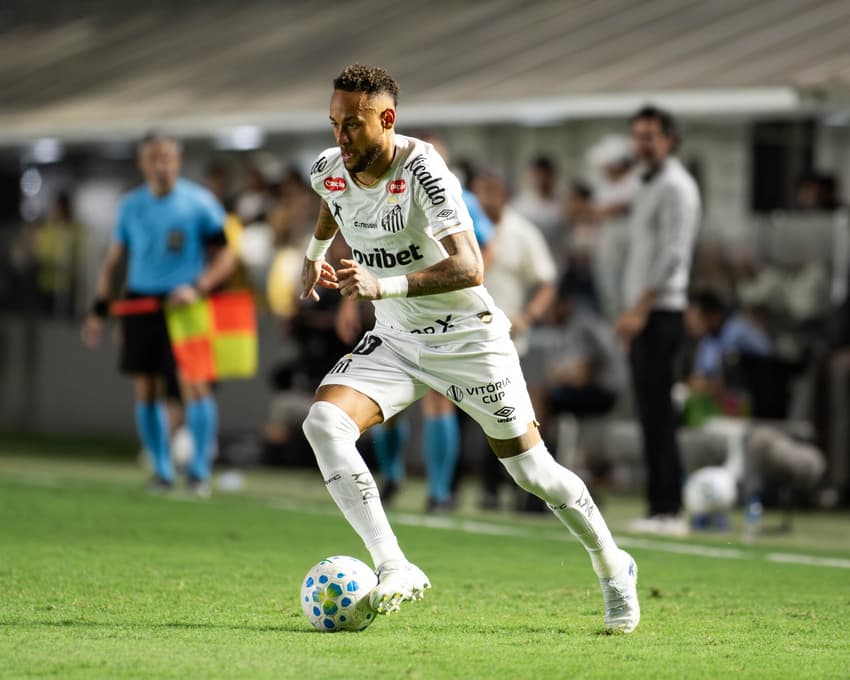 Neymar retornou ao Santos depois de dois jogos. (Foto: João Erick/Agência F8/Folhapress)