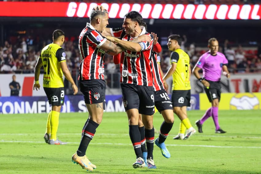 Luciano e Calleri marcaram mais de 50% dos gols do São Paulo em 2026. (Foto: Theo Daolio/Ekobanpress/Folhapress) São Paulo