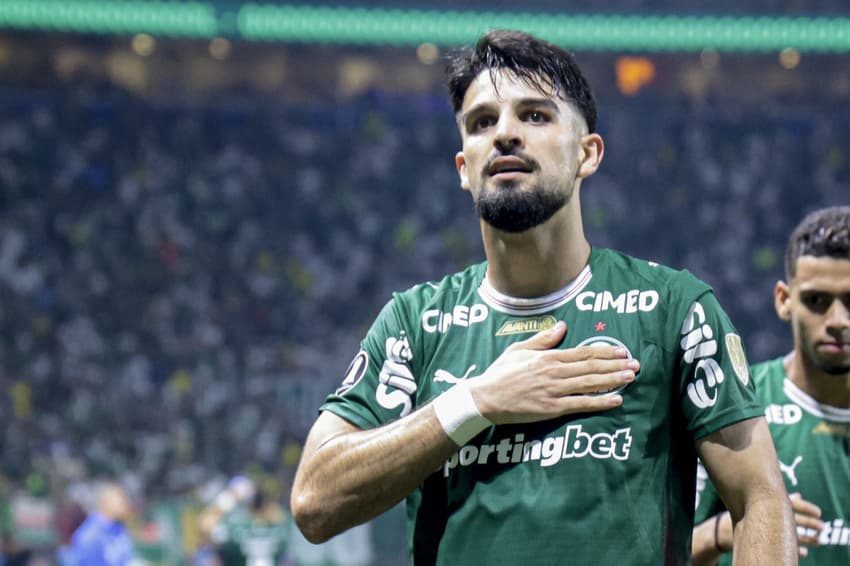 Flaco López será mantido na escalação titular do Palmeiras para o duelo contra o Cerro Porteño (Foto: Leco Viana/Thenews2/Folhapress)