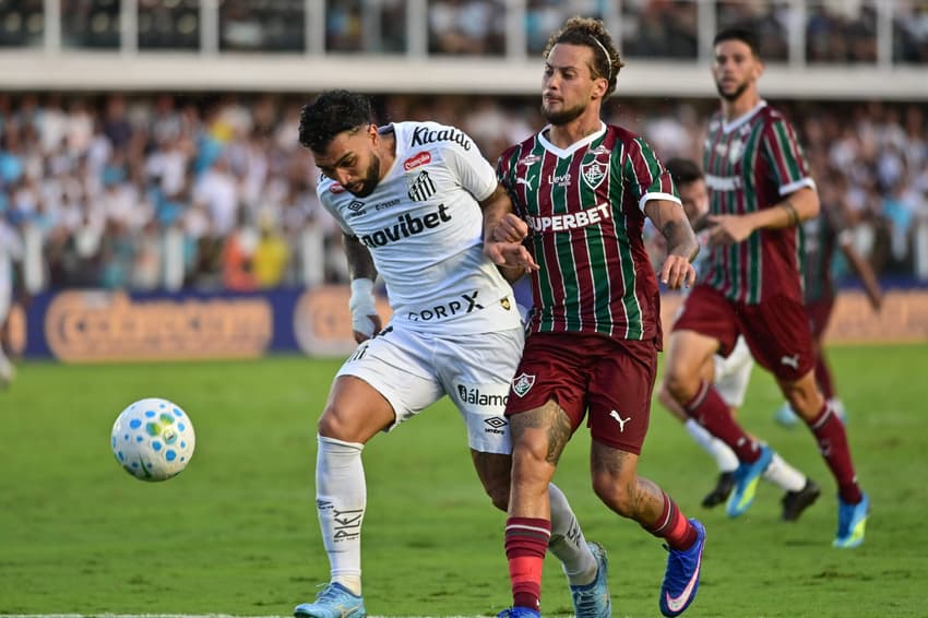 Santos é derrotado pelo Fluminense na Vila Belmiro pela 12ª rodada do Campeonato Brasileiro (Foto: Jota Erre/AGIF/Folhapress)