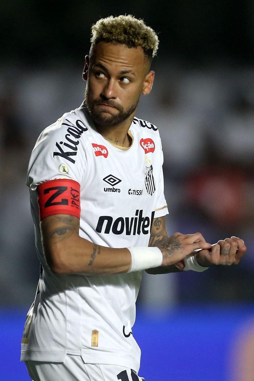Neymar foi poupado do duelo entre o Santos e o Bahia, pelo Brasileirão. (Foto: Guilherme Dionizio/Código 19/Folhapress)