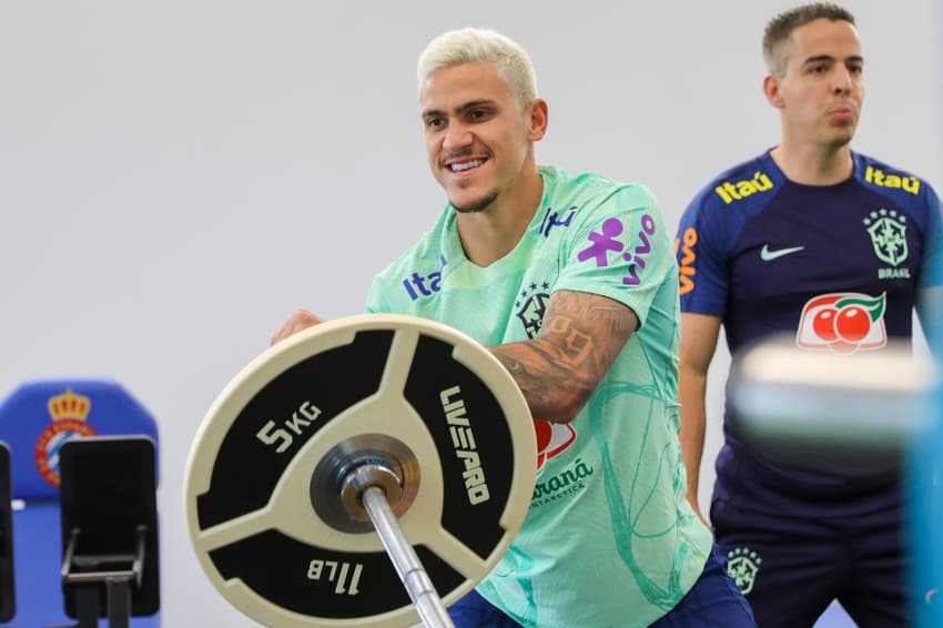 Pedro, do Flamengo, durante a Copa do Mundo de 2022 (Foto: Divulgação/CBF)