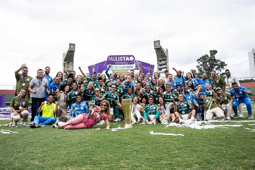 Palmeiras atual campeão do Campeonato Paulista Feminino (Foto: Jhony Inacio/Ag. Paulistão)  