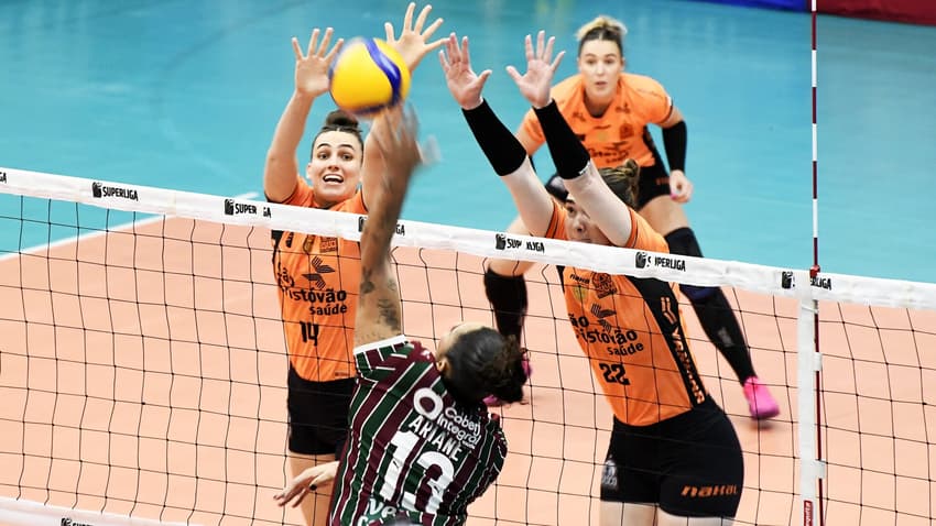 Fluminense x Osasco no jogo 2 da série de quartas de final da Superliga Feminina 25/26 (Foto: Mailson Santana/ FFC)