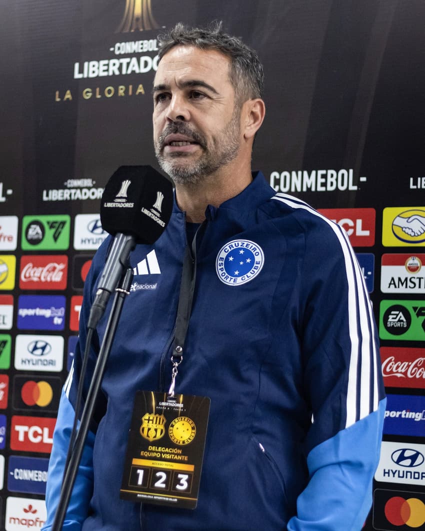Barcelona-EQU x Cruzeiro, no Estádio Monumental Isidro Romero Carbo, em Guayaquil-EQU (Foto: Gustavo Aleixo/Cruzeiro)