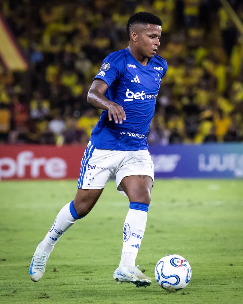 Barcelona-EQU x Cruzeiro, no Estádio Monumental Isidro Romero Carbo, em Guayaquil-EQU (Foto: Gustavo Aleixo/Cruzeiro) 