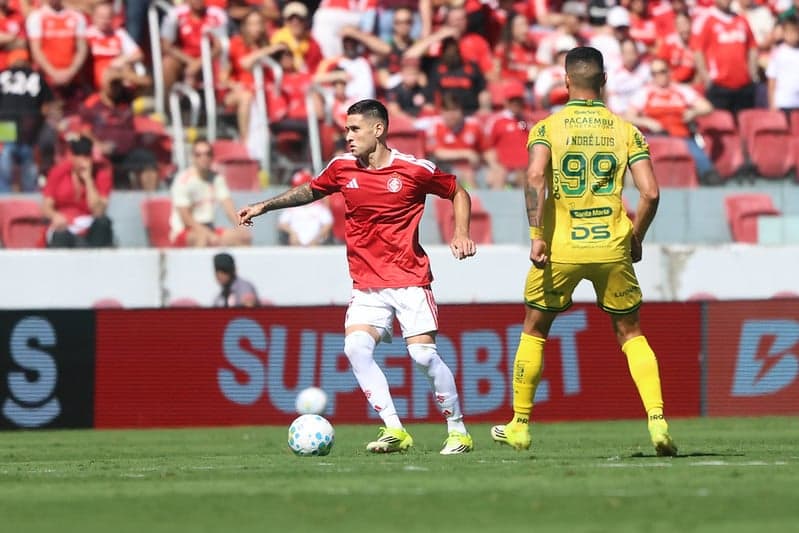 Duelo entre Internacional e Mirassol protagonizaram um jogo de muitas chances de ataque (Foto: Divulgação/Internacional)