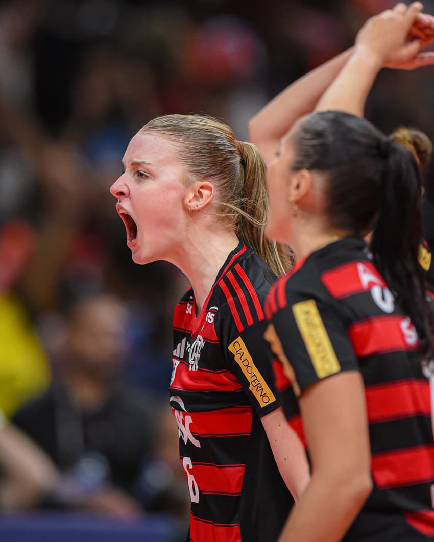 Masa Kirov na partida entre Sesc RJ Flamengo e Praia Clube na semifinal da Superliga Feminina 25/26 (Foto: Paula Reis/ Flamengo)