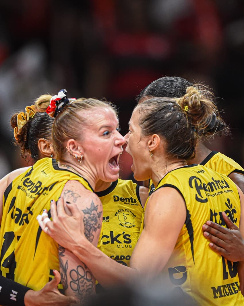 Praia Clube vence Sesc RJ Flamengo e avança à final da Superliga Feminina 25/26 (Foto: Paula Reis/ Flamengo)