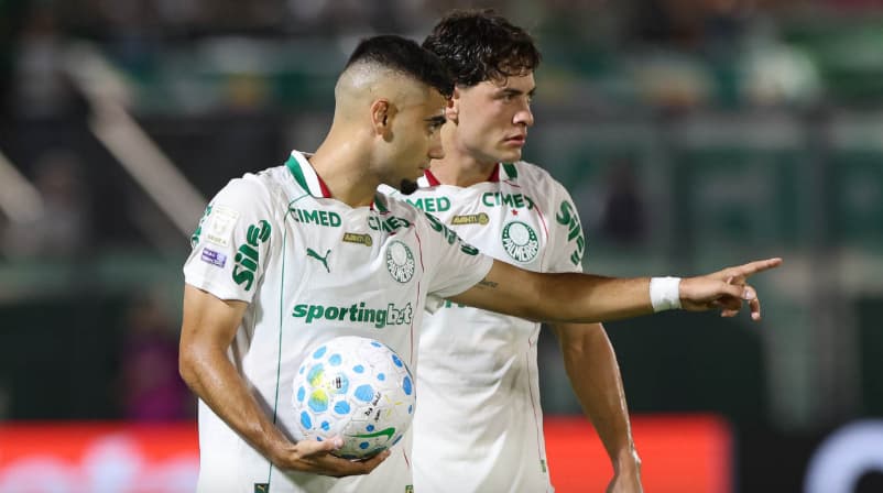 Andreas Pereira e Giay, jogadores do Palmeiras
