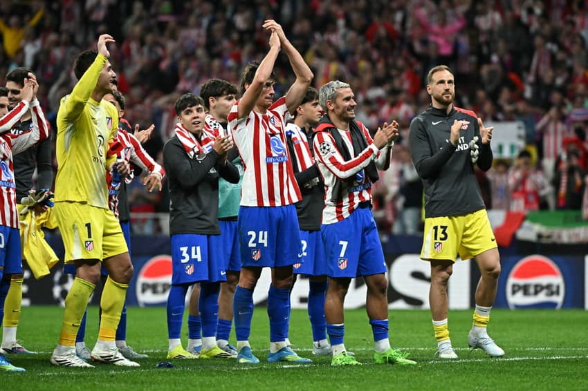 O Atlético de Madrid eliminou o Barcelona da Champions League (Foto: Javier SORIANO / AFP)