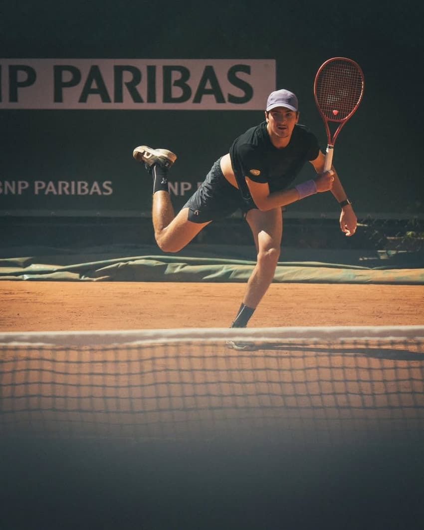 João Fonseca em treino em Monte Carlo (Reprodução)