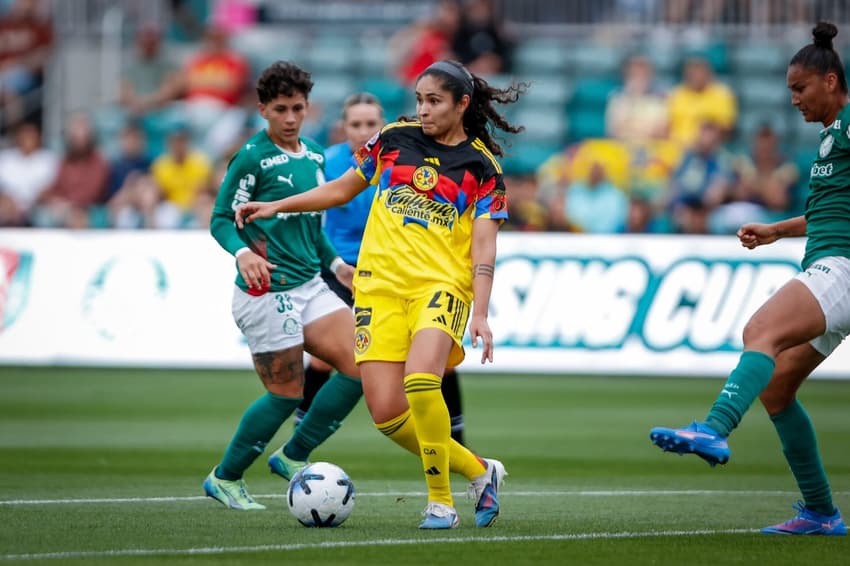 Palmeiras e América-MEX se enfrentaram pela Teal Rising Cup. (Améria-MEX/Divulgação)