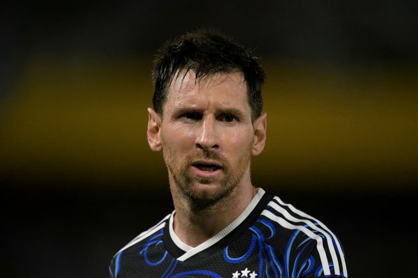 Lionel Messi em ação pela Argentina.