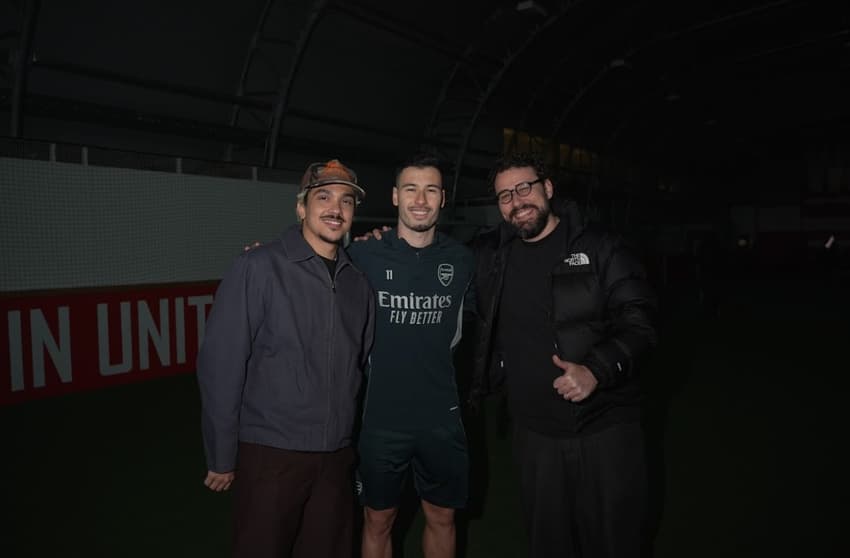 Gabriel Martinelli na Cazé TV (Foto: Divulgação)