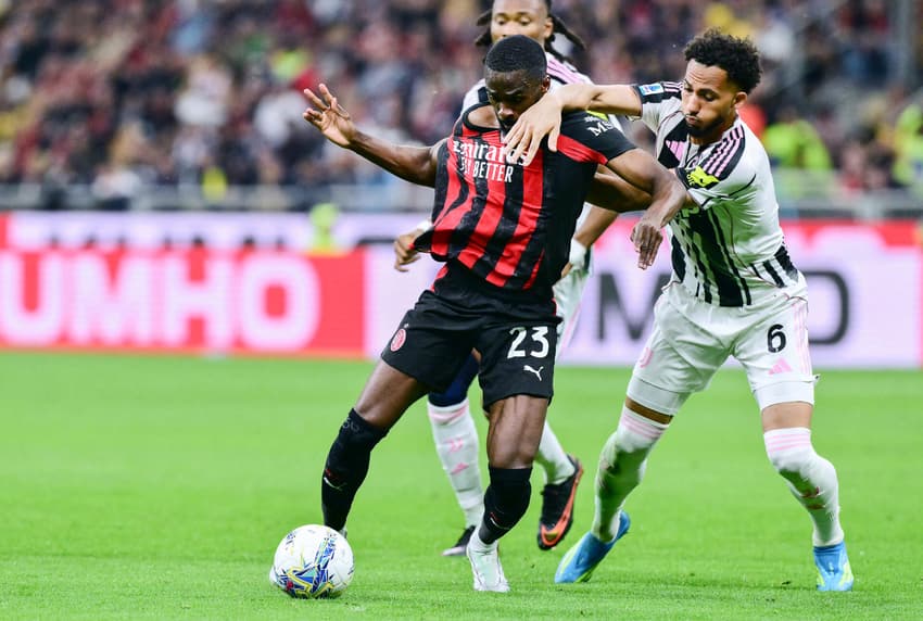 Com Bremer em campo, Milan e Juventus empataram por 0 a 0 no Campeonato Italiano (Foto: Stefano RELLANDINI / AFP)