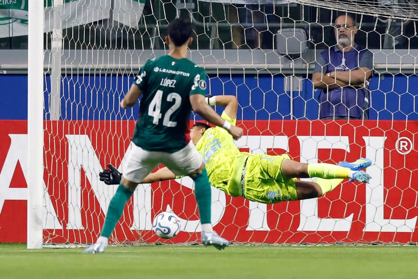Palmeiras venceu o Sporting Cristal pela Copa Libertadores (Foto: Miguel SCHINCARIOL / AFP)
