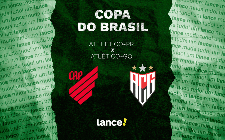 Athletico-PR e Atlético-GO se enfrentam pela Copa do Brasil (Arte / Lance!)