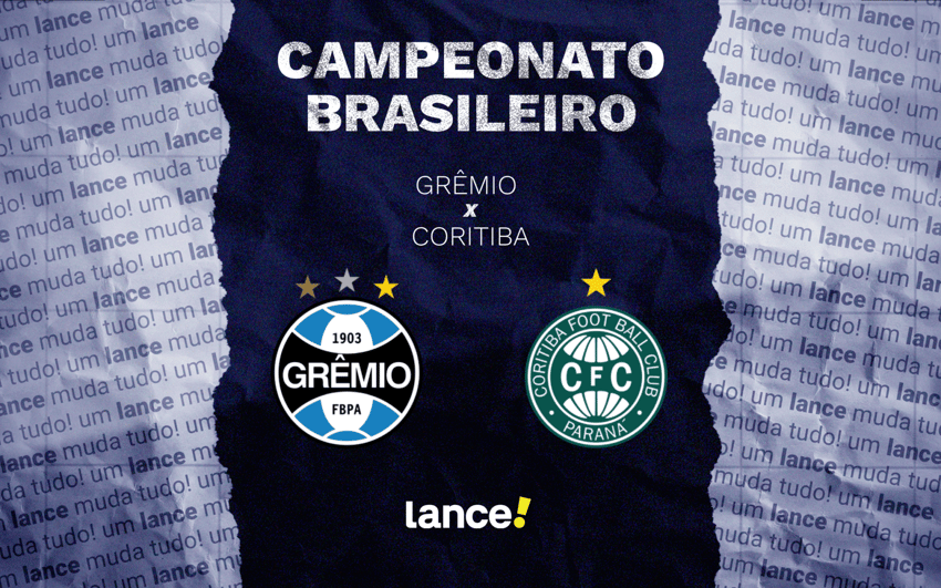 Grêmio e Coritiba se enfrentam no Brasileirão (Arte / Lance!)