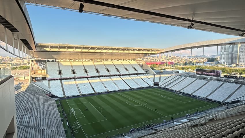 Tudo pronto na Neo Química Arena para o confronto entre Corinthians e Internacional