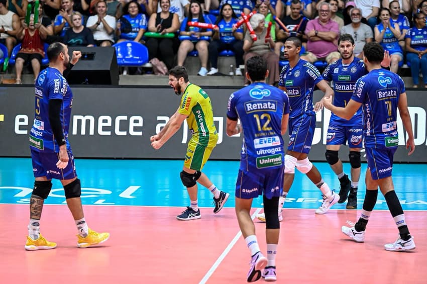 Campinas x Monte Carmelo pelas quartas de final da Superliga Masculina 25/26 (Foto: Pedro Teixeira/Vôlei Renata)