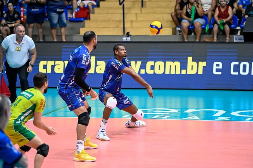 Adriano em Campinas x Monte Carmelo pelas quartas de final da Superliga Masculina 25/26 (Foto: Pedro Teixeira/Vôlei Renata)