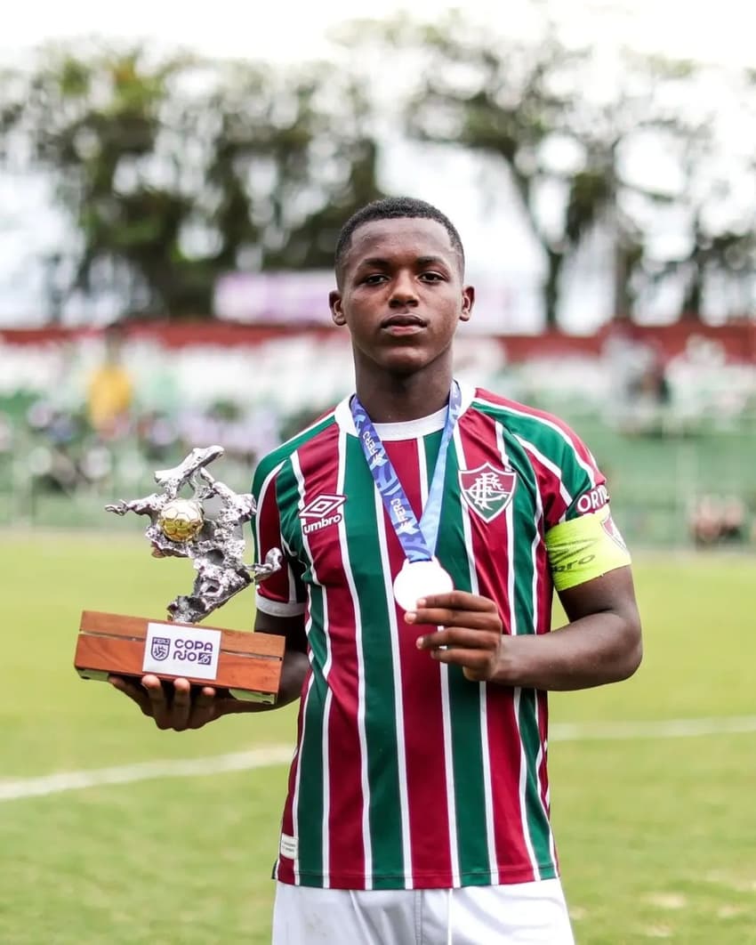 Jean Carlos em ação pelo Fluminense (Foto: Arquivo Pessoal)