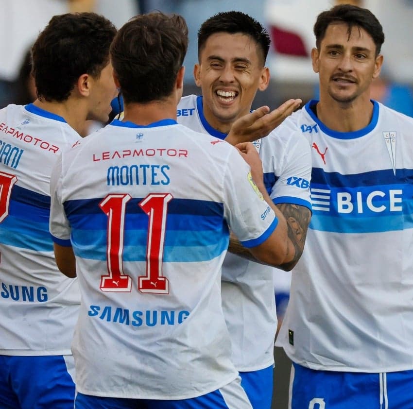 Jogadores da Católica, adversário do Cruzeiro (Foto: Divulgação Universidad Católica)
