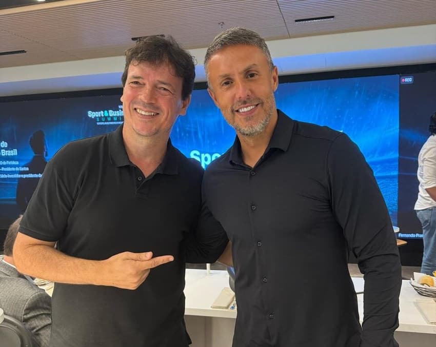 Fernando Diniz e Bruno Martins (Foto: Reprodução)