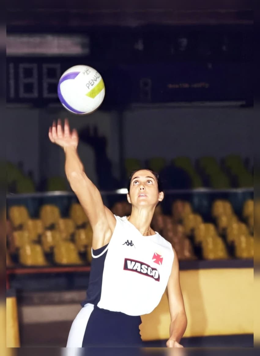 Fernanda Venturini em treino pelo Vasco (Foto: Arquivo pessoal/Fernanda Venturini)