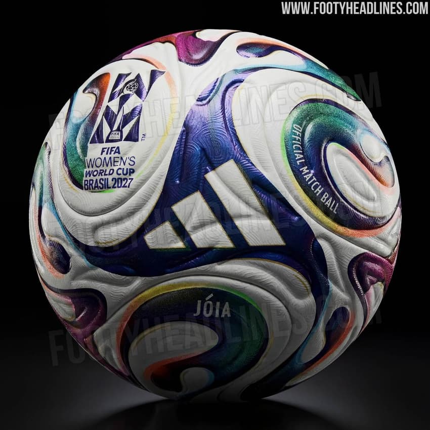'Jóia', suposta bola da Copa do Mundo Feminina de 2027. (Foto: Footy Headlines)