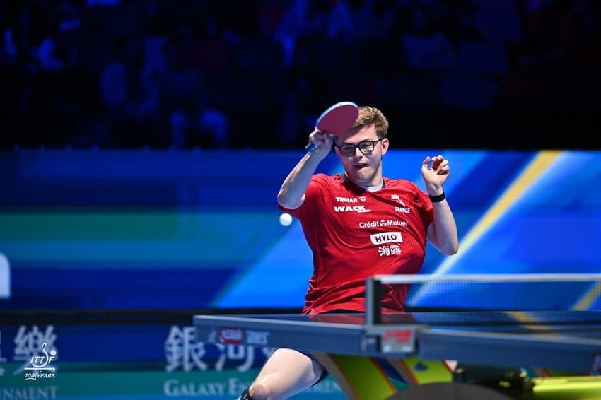 O francês Alexis Lebrun é o adversário de Calderano nas quartas de final da Copa do Mundo